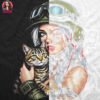 Tactical Kitty Girl Halftone Design