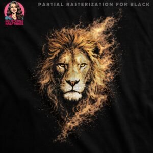Lion Halftone Design