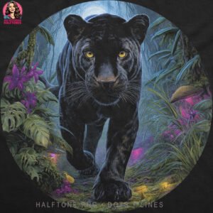 Panther Halftone Design