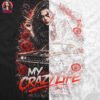 Clown Woman Classic Car Halftone Design