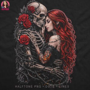 Embracing Skeleton Halftone Design