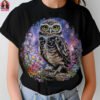 Cosmic Night Owl Halftone Design