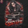 Clown Woman Classic Car Halftone Design