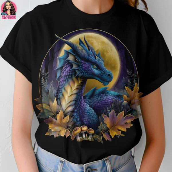 Enchanted Dragon Halftone Design
