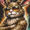 Bunny with Attitude Halftone Design