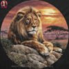 Majestic Lion Halftone Design