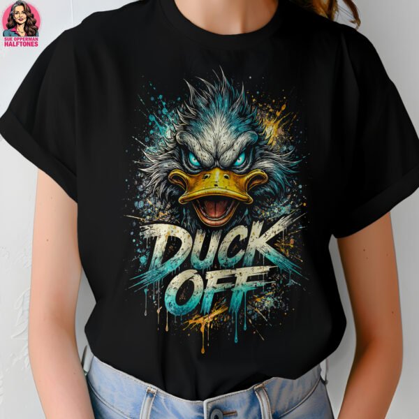 DUCK OFF Halftone Design