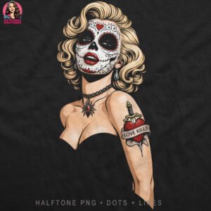Marilyn Monroe Glamour Halftone Design