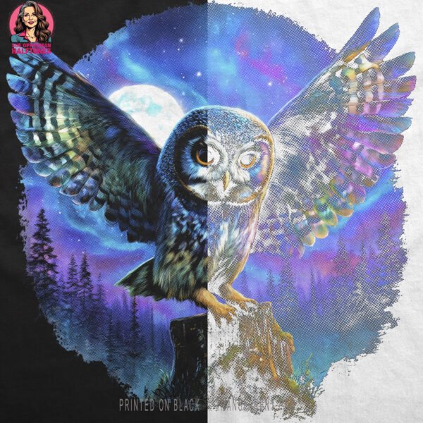 Majestic Owl Halftone Design