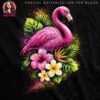 Vibrant Pink Flamingo Halftone Design