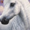 White Unicorn Halftone Design