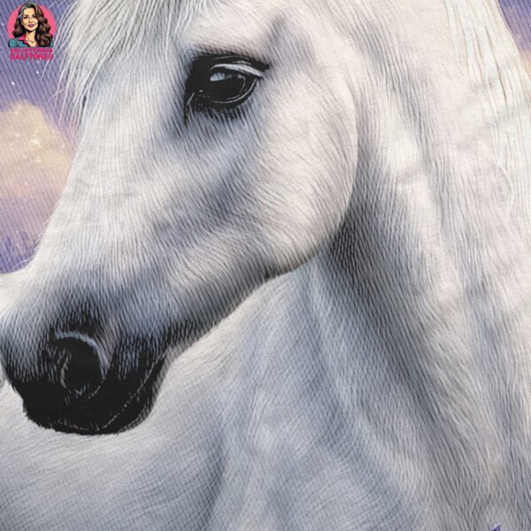 White Unicorn Halftone Design