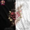 Gothic Rose Sword Halftone Design