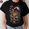 Exploding Skull Halftone Design