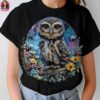Floral Owl Halftone Design