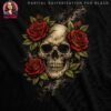 Skull and Roses Halftone Design