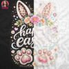 Happy Easter Bunny Ears Halftone Design