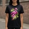 Vibrant Pink Flamingo Halftone Design