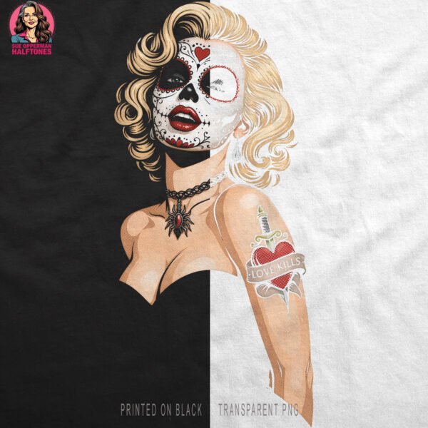 Marilyn Monroe Glamour Halftone Design