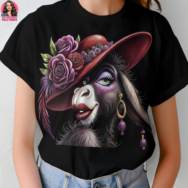 Glamorous Donkey Halftone Design