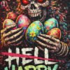 Zombie Easter Halftone Design