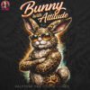 Bunny with Attitude Halftone Design
