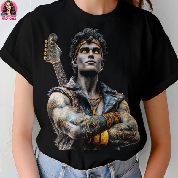 Warrior Rocker Halftone Design