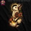 Floral Easter Bunny Halftone Design
