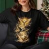 Golden Birds Halftone Design