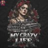 My Crazy Life Halftone Design