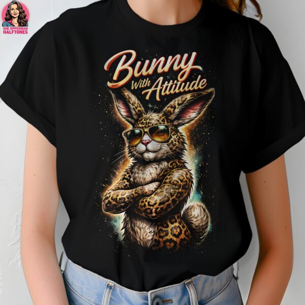 Bunny with Attitude Halftone Design