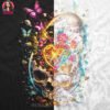 Exploding Skull Halftone Design