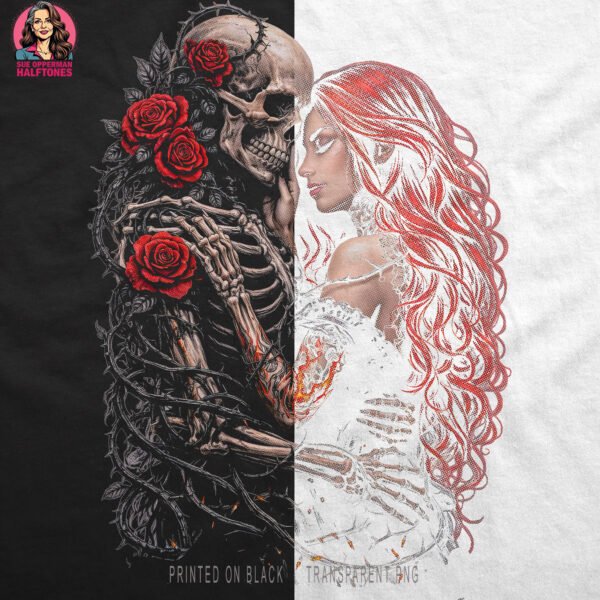 Embracing Skeleton Halftone Design
