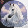 White Unicorn Halftone Design