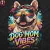 Dog Mom VIbes Halftone Design