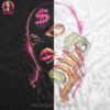 Pink Dollar Woman Halftone Design