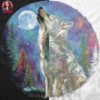Howling Wolf Halftone Design