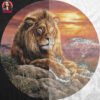 Majestic Lion Halftone Design
