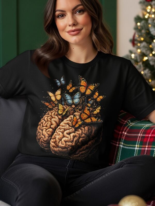 Butterfly Brain Halftone Design