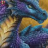 Enchanted Dragon Halftone Design
