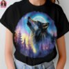 Wolf Moon Halftone Design
