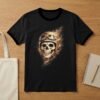 Skull Biker Halftone Design