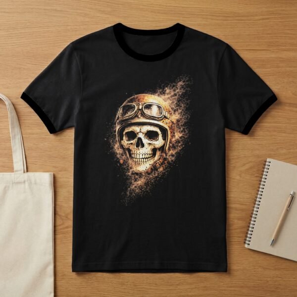 Skull Biker Halftone Design