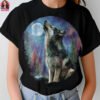 Howling Wolf Halftone Design