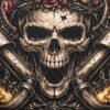 Biker Bitch Skull Halftone Design