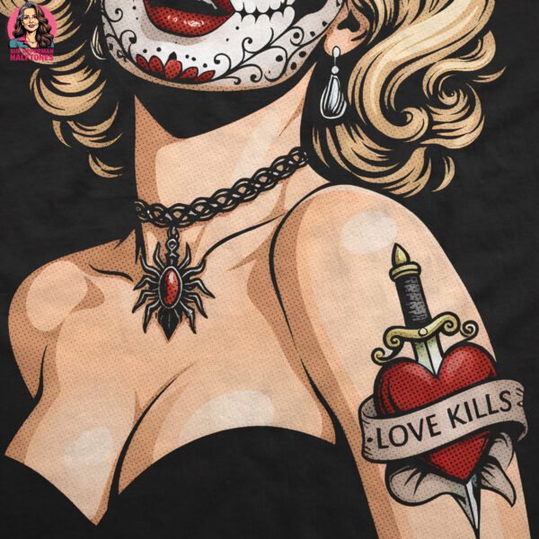 Marilyn Monroe Glamour Halftone Design
