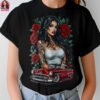 Vintage Lowrider Girl Halftone Design