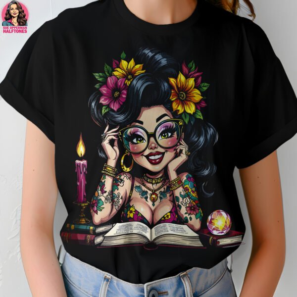Bohemian Vibe Reader Halftone Design