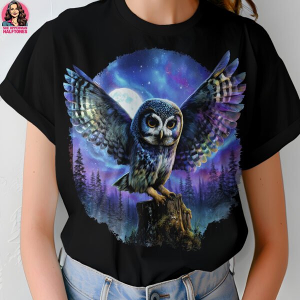 Majestic Owl Halftone Design