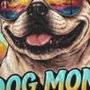 Dog Mom VIbes Halftone Design